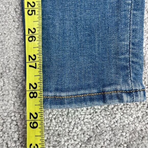 American Eagle Jeggings Women's 2 Blue Skinny Medium Wash Mid-Rise Stretch - Picture 12 of 14